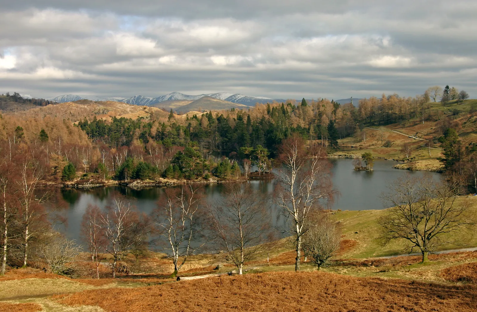 Tarn Hows in winter — Beatrix Potter bought this in 1930 and gave it to the National Trust