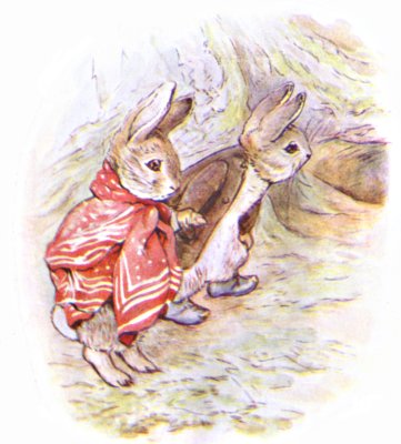 Benjamin leading Peter away hand in hand