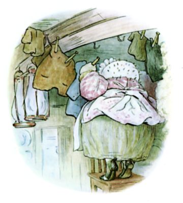 The little blue jacket of Peter Rabbit