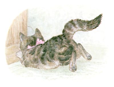Miss Moppet jumping just too late