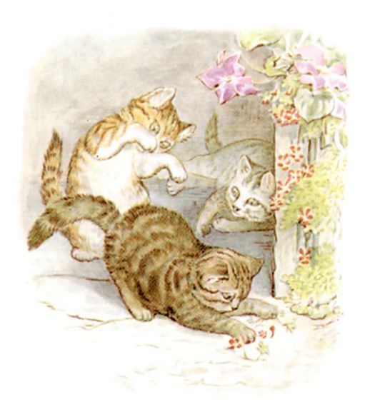 The three little kittens: Moppet, Mittens, and Tom Kitten