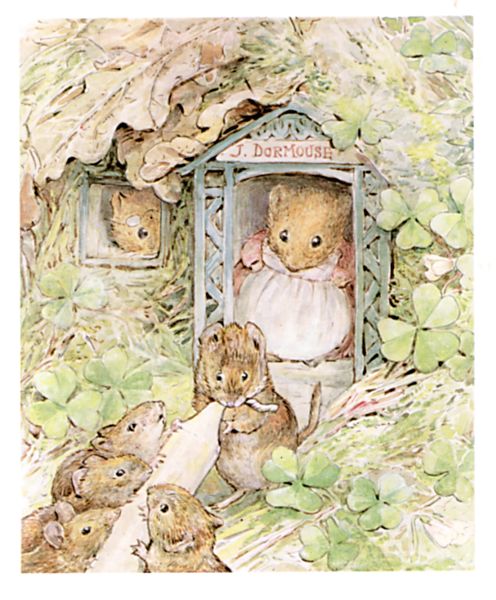 John Dormouse and his daughter selling candles