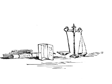Ledger, till, and scales