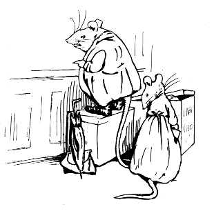 Mice dancing while Ginger and Pickles do accounts