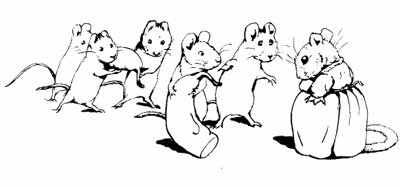 Miss Dormouse refusing to take back the candle ends