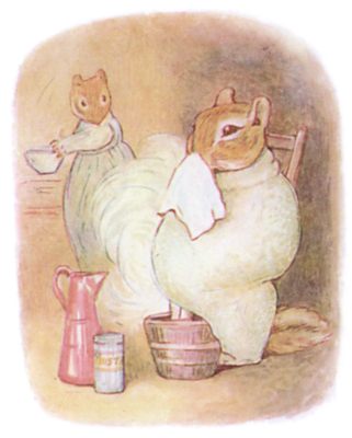 Chippy Hackee at home with a cold