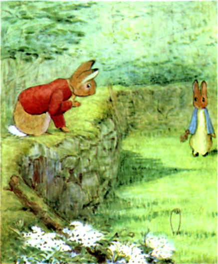 Peter and Benjamin starting their search