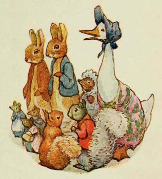 Characters from Beatrix Potter's tales
