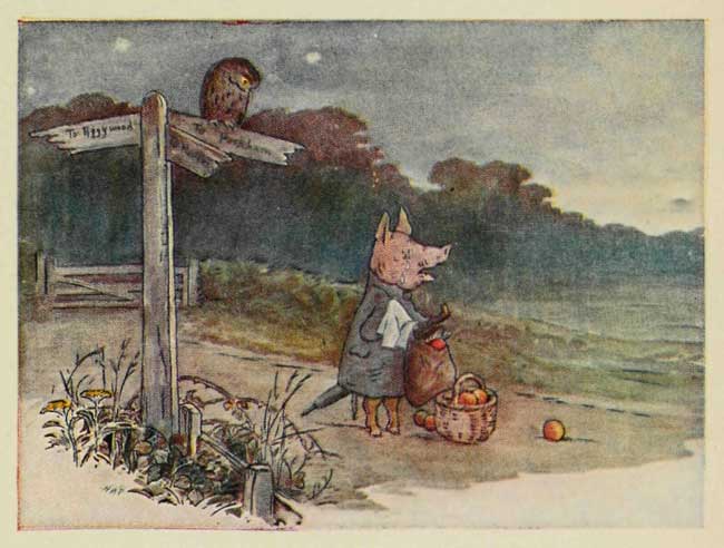 The little pig running home|70%