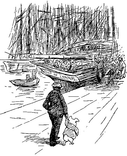 Hand in hand on the quay