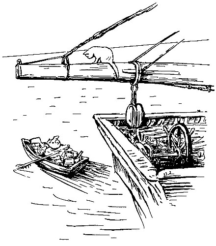 Rowed away